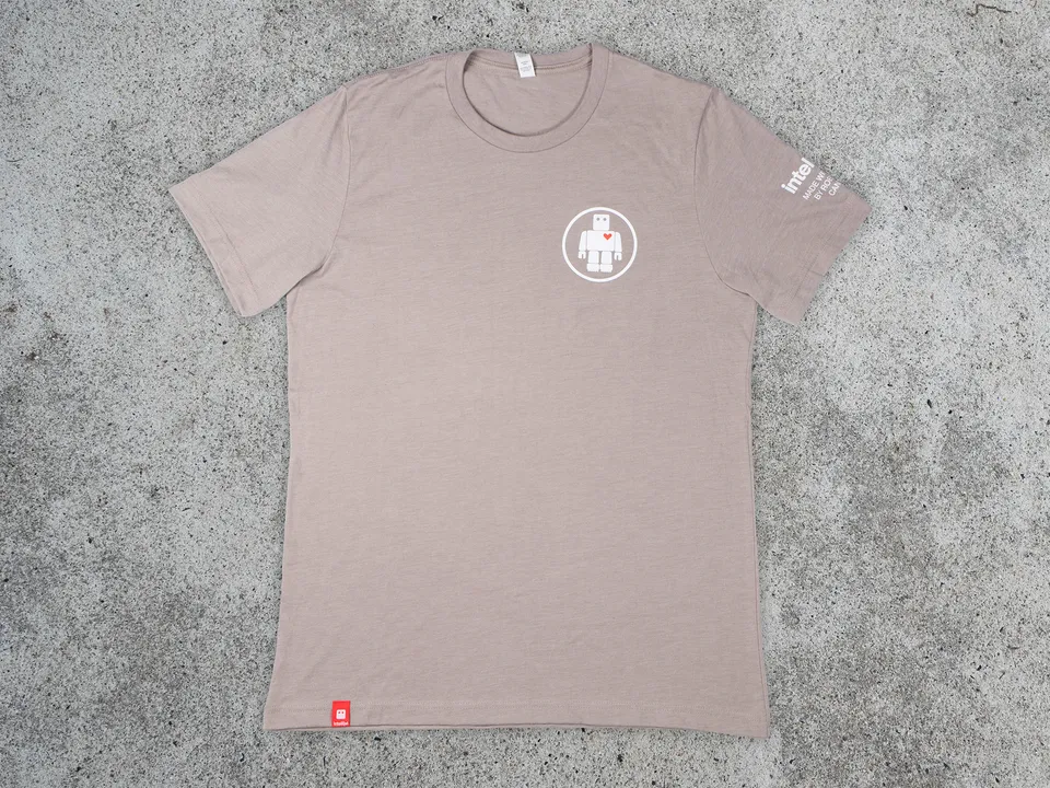 Intellijel Robot Circle T-Shirt Stone Heather Baumwolle XS-XXL