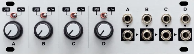 Intellijel Quadratt 1U Eurorack Mixer Attenuverter